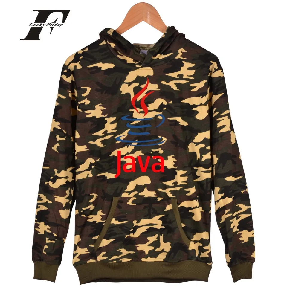 Trust Me I'm A Programmer Programming Language C C++ Java PHP Logo Print Camouflage Hoodie Sweatshirt Pullover | Мужская одежда