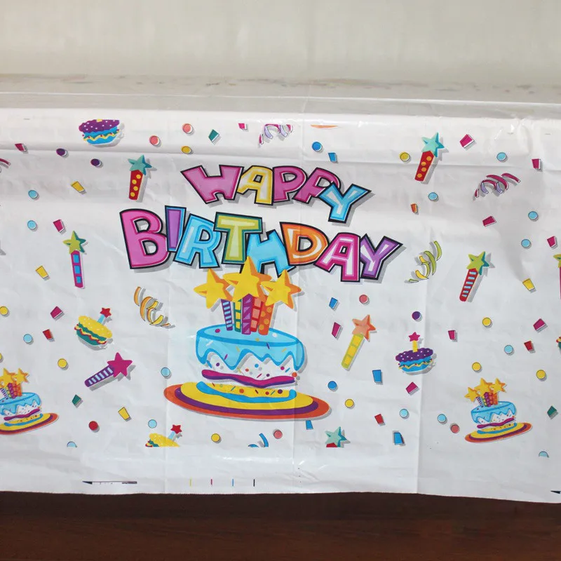 Hot 108cm*180cm Disposable Printing Tablecloths Children Birthday Party Decoration Disposal Kids Boys Event Supplies | Дом и сад