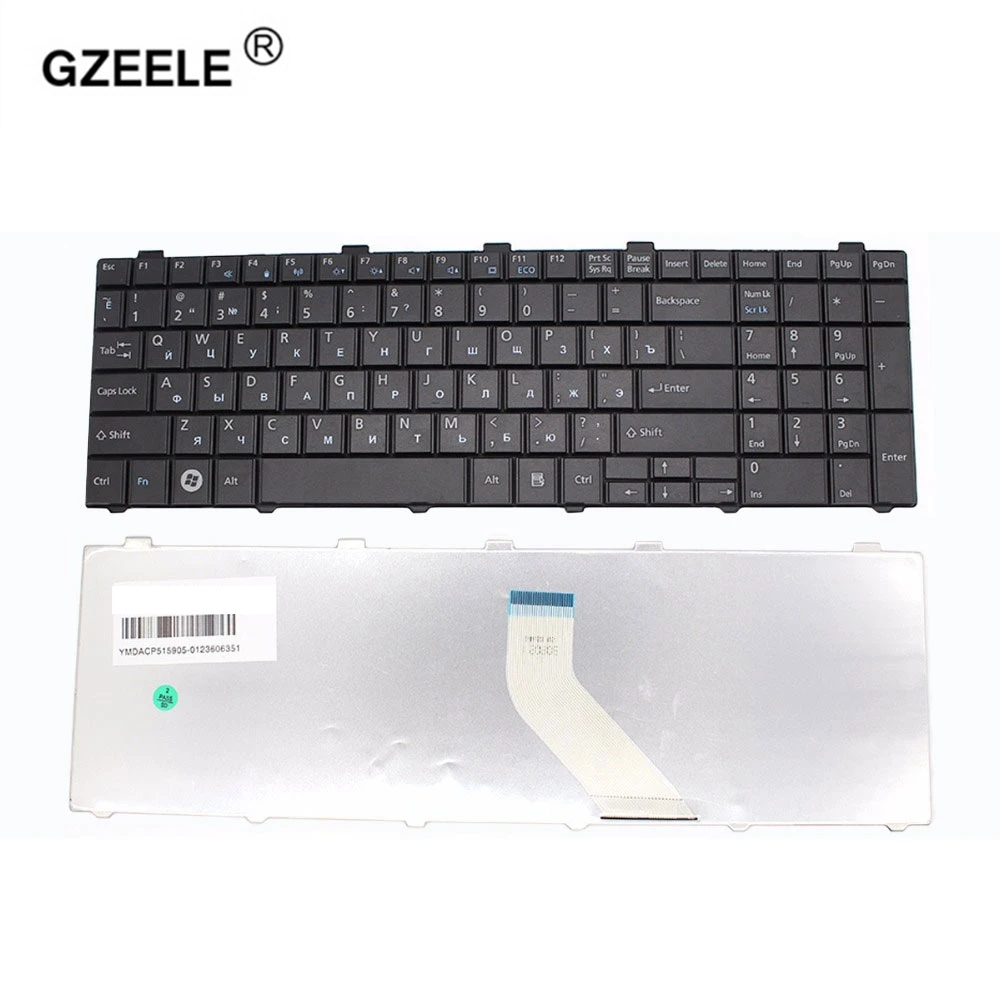 

GZEELE Russian Keyboard for Fujitsu AEFH2000010 AEFH2000020 AEFH2000110 AEFH2000210 CP478133-02 CP515525-01 AH512 V126946CK1 RU