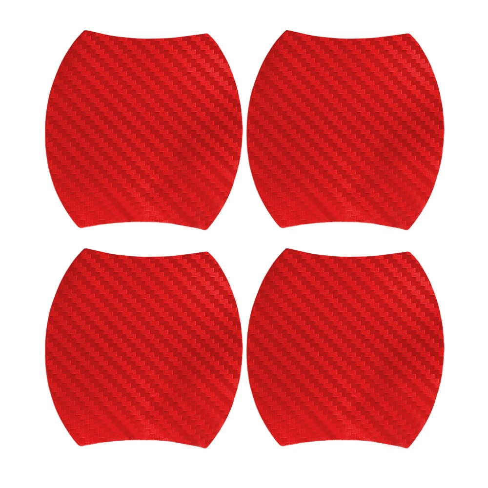 4 pcs/set Universal Auto Door Handle Scratch Adhesive Protector Car Sticker Bowl Protection Film Black/Silver/Red/Yellow | Автомобили и