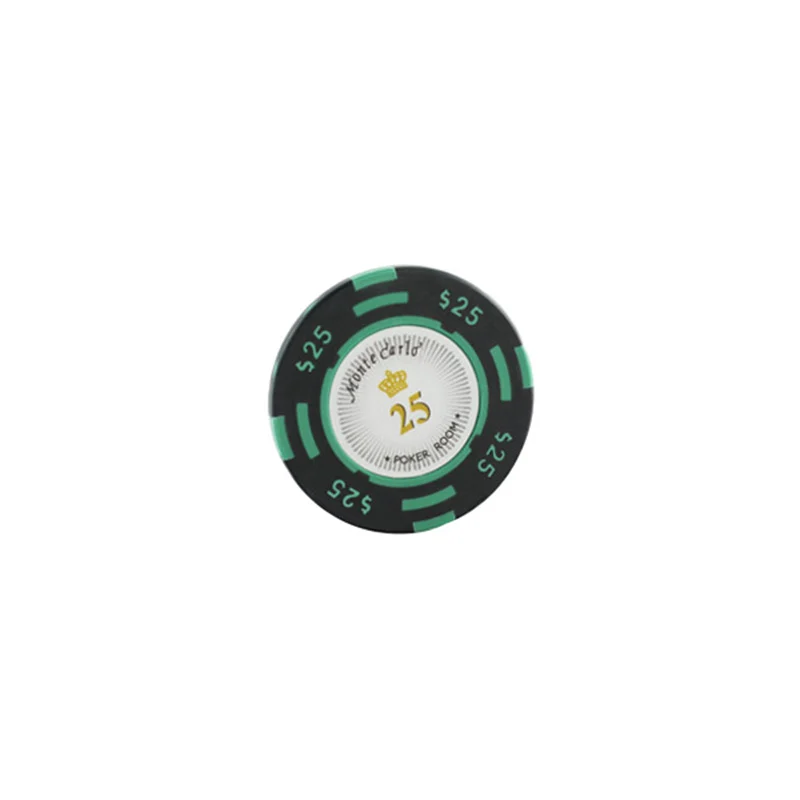 25 yuan face value K8356 25 шт./лот 14 г двойной цвет USD фильм глина Texas Hold'em Чип Покер игральные карты Фишки маджонг баккара монета баккара фишки - Цвет: 25 yuan face value
