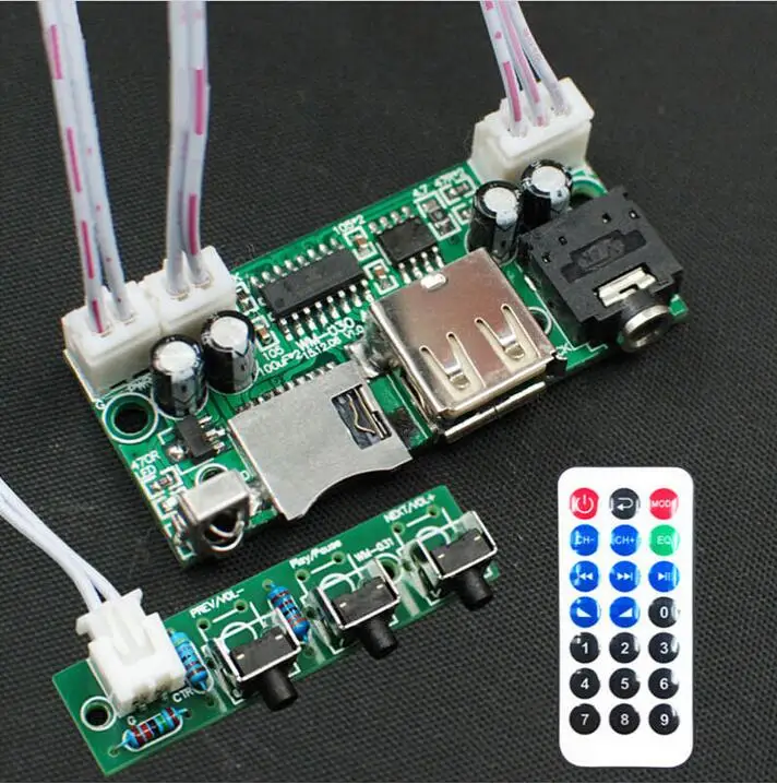 DC 5V 12V MP3 WAV декодер аудио модуль USB TF Радио пульт дистанционного управления|controller