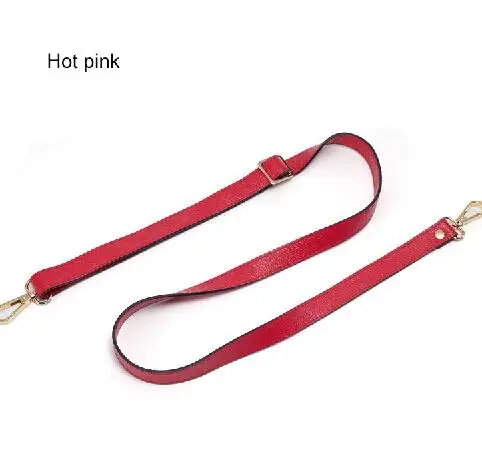 Hot pink IMIDO, длина 130 см, натуральная кожа, сумка на ремне для женщин, сменные ремешки, наплечный ремень, сумки, аксессуары, части для сумок, красный STP064 - Цвет: Hot pink