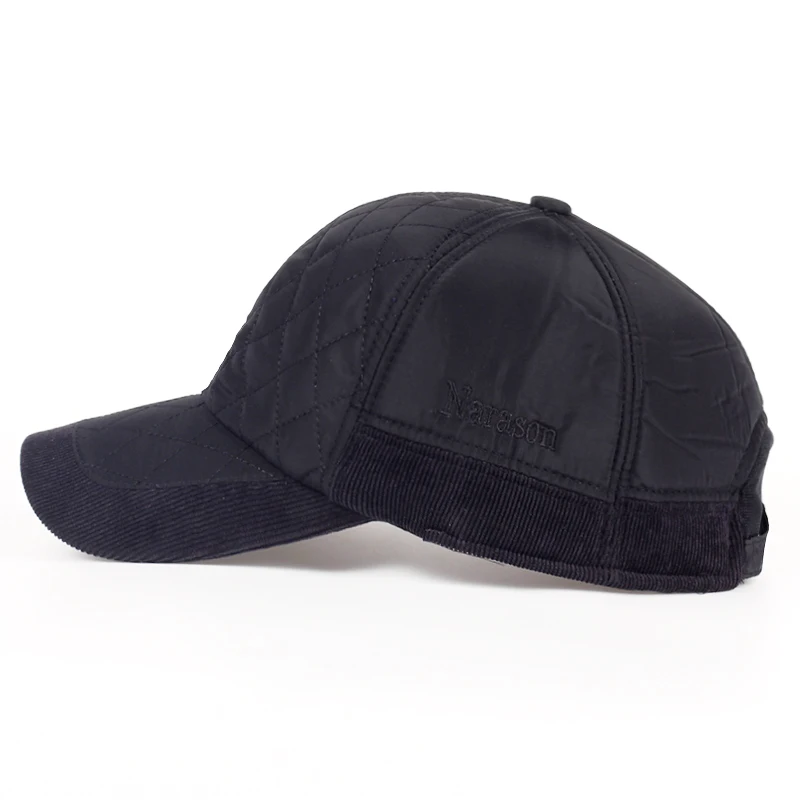 TUNICA теплая зимняя бейсболка для мужчин бренд Snapback черная однотонная шапочка, бейсбол мужские зимние шапочки ушанка хлопок