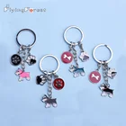 2019 DIY женский модный брелок для ключей от собаки шнауцера, брелок для любителей домашних животных, брелок для мужчин и женщин, металлические подвески