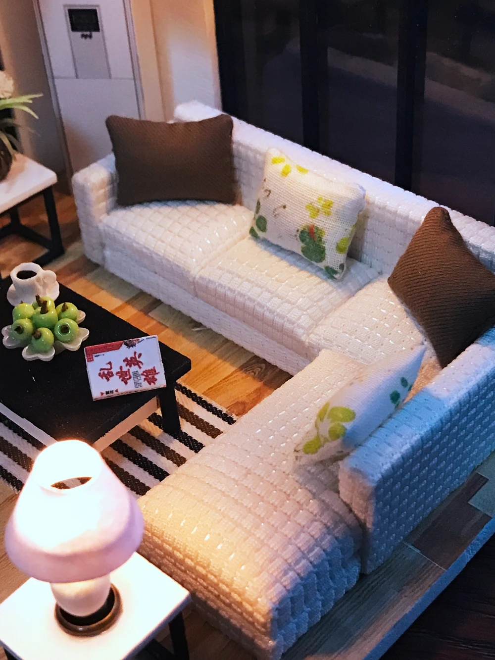 Сборный Diy Кукольный дом, игрушка, деревянный миниатюрный кукольный домик, миниатюрные кукольные домики, игрушки с мебели, светодиодные фонари, подарок на день рождения
