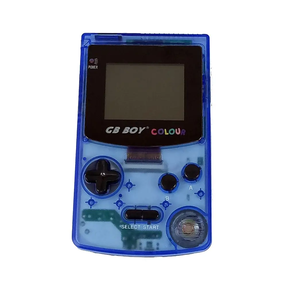 Clear Blue 2," GB мальчик классический цвет ручной игровой консоли игровой плеер встроенный 66 различных игр Juegos Mando ретро мини ручной - Цвет: Clear Blue