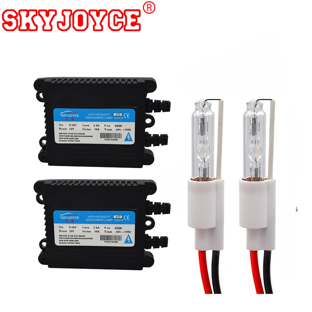 Комплект Ксеноновых Ламп SKYJOYCE DC12V55W для проектора 2 5 дюйма 8 3 дюйма|xenon 3000k|hid projector