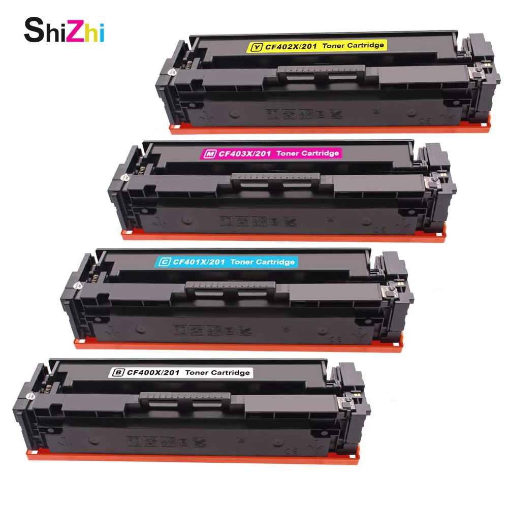 SHIZHI совместимый тонер картридж CF 400 400A CF400A CF401A CF201A для HP Color Laserjet Pro M252dw M252nMFP M277dw