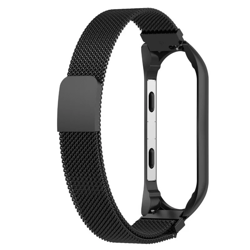 Металлический ремешок для браслета Xiaomi Mi Band 3 Миланский из нержавеющей стали
