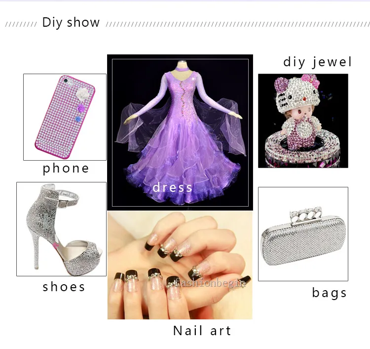 Ss2-ss50 Чешские кристаллы AB плоские задней Стразы без горячей фиксации украшения