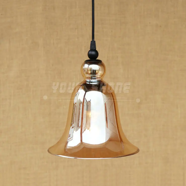 

American Village style Retro Industrial Warehouse Glass Iron Clothing Store Cafe loft Creative Nostalgic led pendant light