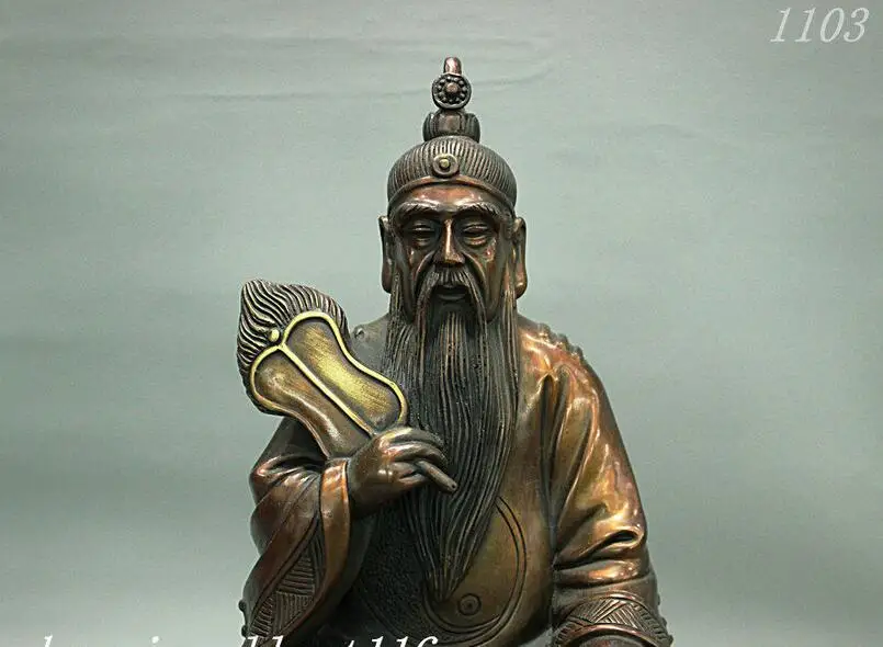 10 &quotзнаменитый китайский красный Бронзовый таосизм конфуцианский ученый Бог