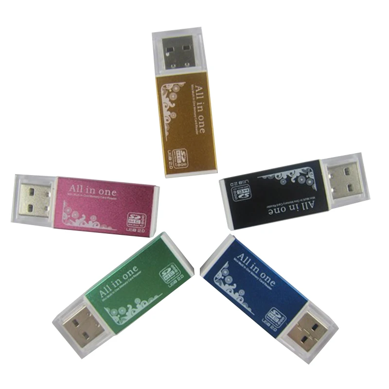 

Высокоскоростной кард-ридер 4 в 1 SD TF MS M2 Micro USB Многофункциональный кард-ридер адаптер для ноутбука, ПК, телефона