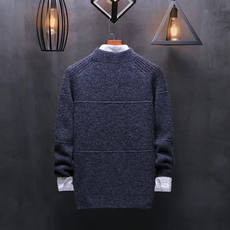 Мужской вязаный свитер с длинным рукавом 3 цвета | Мужская одежда