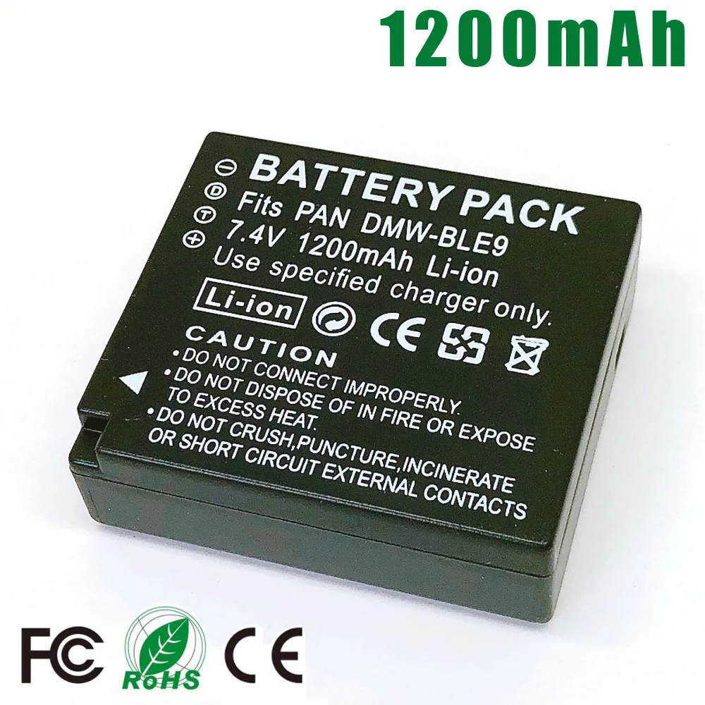 DMW-BLG10 DMW-BLE9E DMW BLG10E BLG10PP BLE9 BLE9PP BP-DC15 Battery for Panasonic DMC-GF3 GF5 GF6 GX7 GX80 GX85 ZS60 ZS100 TZ100