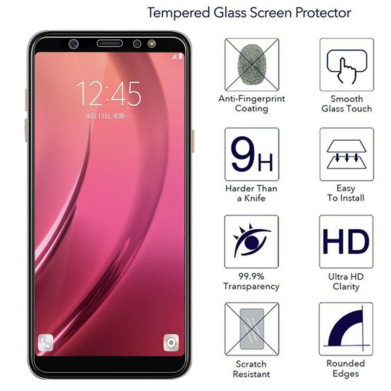 Стекло для Samsung Galaxy A8 2018 Plus S7 Grand Prime 530 Защитное стекло J6 J1 J2pro J7 Prime|Защитные стёкла
