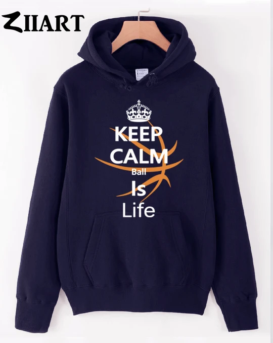 Императорская корона keep calm basketball is life одежда для пары Женская осенне-зимняя