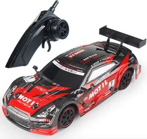 GTR red with light Радиоуправляемый автомобиль 4WD Дрифт гоночный автомобиль Чемпионат 2,4G внедорожный Радиоуправляемый автомобиль электронные игрушки для хобби - Цвет: GTR red with light
