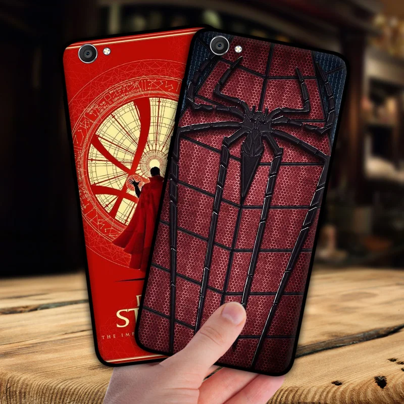 Чехол mosirui для vivo Y55 Y55A Y55L чехол Marvel hero Deadpool Spiderman Черная пантера Халк силиконовый