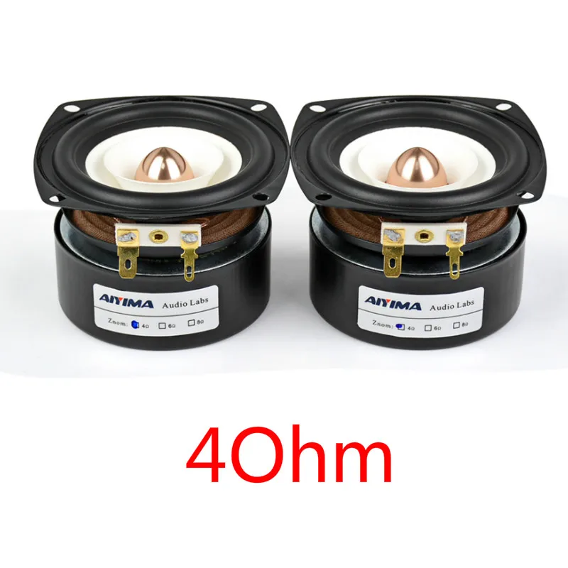 AIYIMA 2 шт. 3 дюймов мини аудио Портативный Динамик s 4Ohm 8Ohm 15 Вт полный спектр Hifi Басс, Динамик НЧ-динамик, Bluetooth AUX Динамик "сделай сам" - Цвет: Square 4Ohm 15W