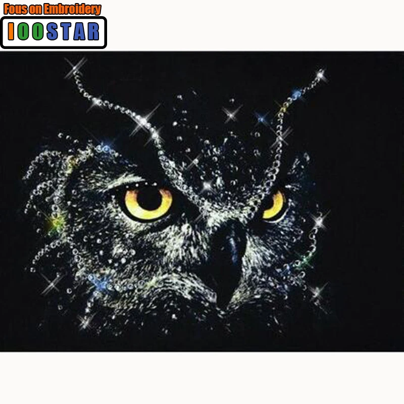 5D алмазная живопись сделай сам с совами вышивка крестиком черная сова животное