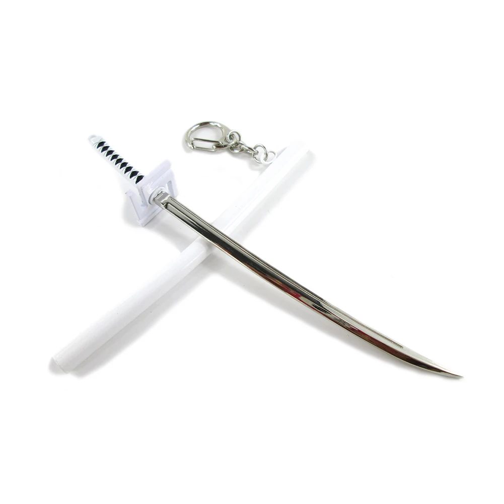 Ichigo Kurosaki Bsarai Bleach Ichimaru Gin Ulquiorra cifer цельный Roronoa Зоро shuusui Ghost 16 см/6.3in Косплей Меч Модель брелок кольцо - Цвет: Ichigo Kurosaki