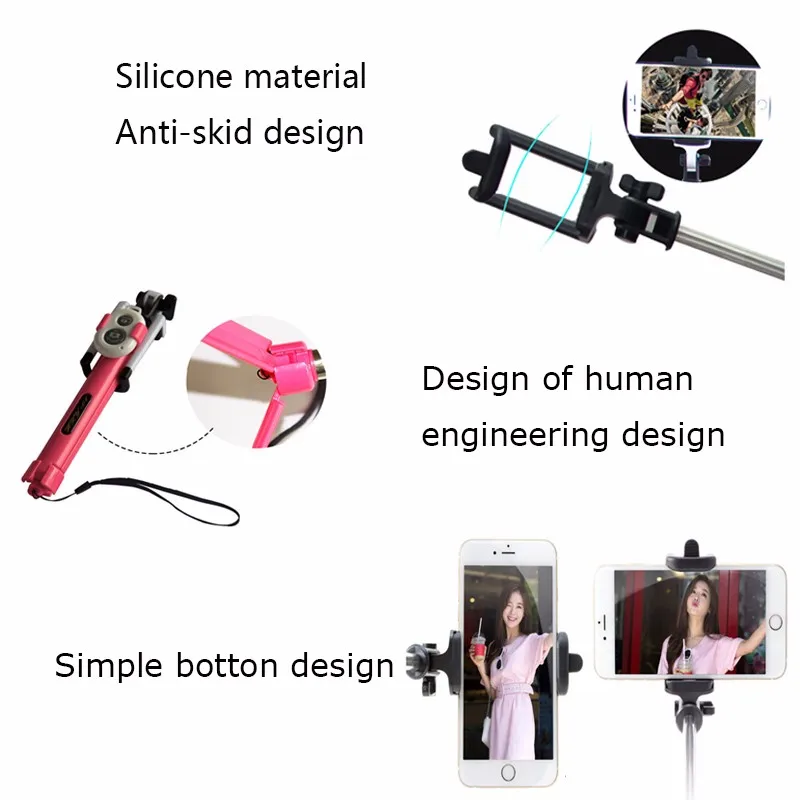 Monopod selfiestick Bluetooth с кнопкой Pau De Palo селфи держатель для телефона для Android iPhone 6S 7 8 X samsung Стенд аксессуары
