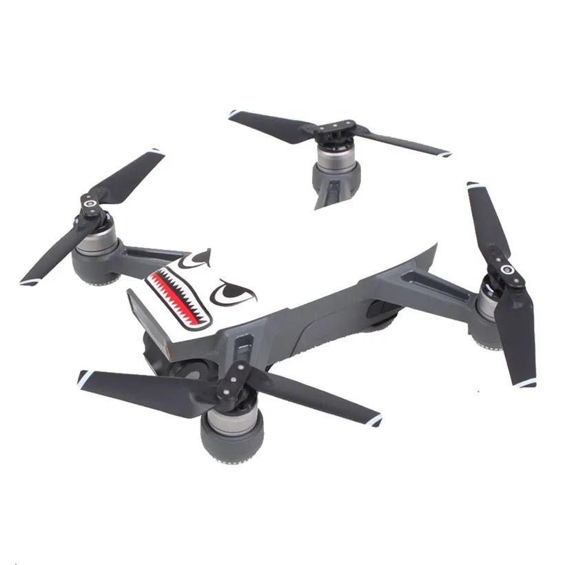 Наклейка в виде акулы Flim наклейка глаза кожа водонепроницаемый набор для DJI Spark Mavic Pro Drone аксессуары