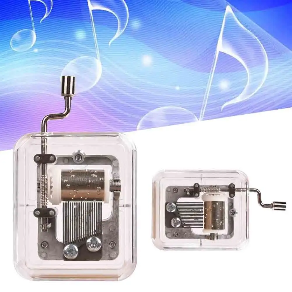 Мини коробка подарок для девушки ручное движение Рождественская музыкальная