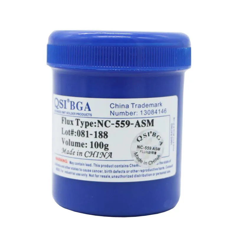 1pcs Высокое качество, NC-559-ASM, 100 г, бессвинцовый припой, флюсовая паста для SMT BGA, пайка, Сварочная паста+ скребок - Цвет: 1pcs