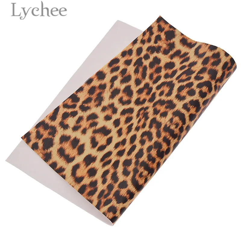 Lychee 29x21 см A4 Искусственный искусственного меха с леопардовым принтом из искусственной кожи Ткань Высокое качество синтетической кожи DIY Материал для сумки из натуральной кожи Ремни