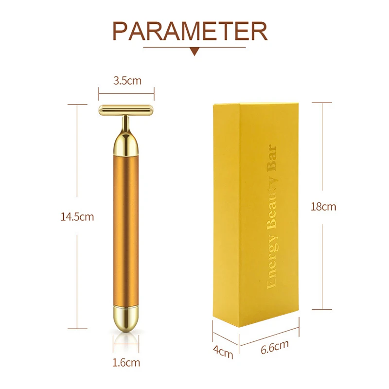 Электрический тощий карандаш золотой высокочастотный Модный водонепроницаемый
