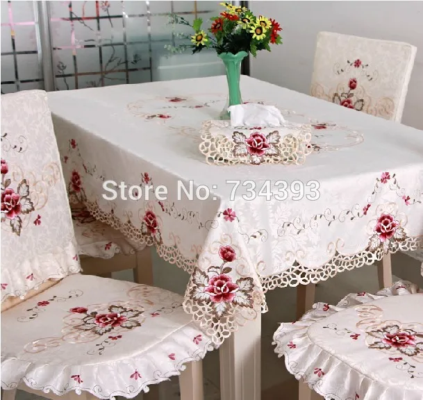 1017 Европейская пасторальная вышитая ткань для стола кофейная скатерть покрытия