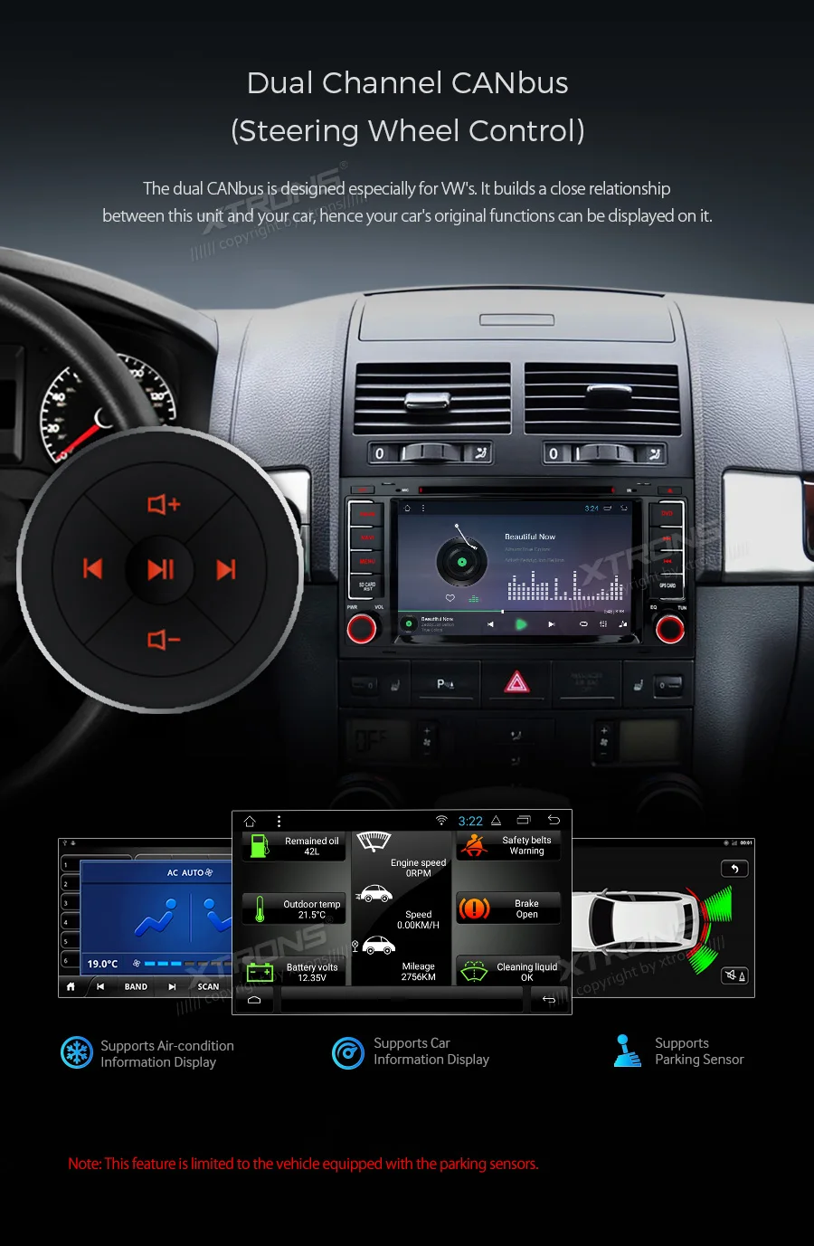 XTRONS " Android 8,1 dvd-плеер для автомобиля gps радио RCA стереосистемы для Фольксваген TOUAREG 2004 2005 2006 2007 2008 2009 2010 2011
