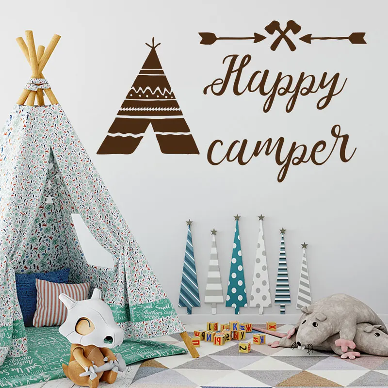 Настенные виниловые наклейки в стиле Teepee домашний декор для детской комнаты