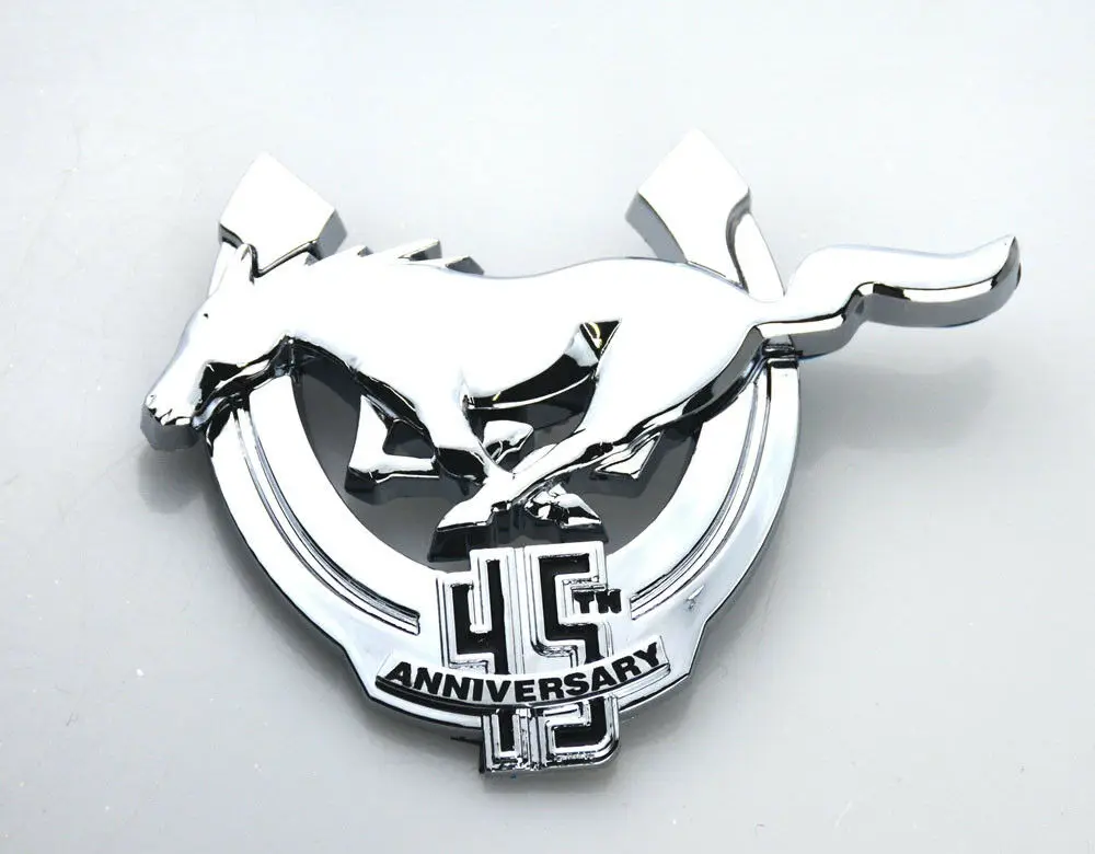 1 шт. Новый 45TH юбилей эмблема &quotлошадь&quot L/R значок на крыло Стикеры для Ford