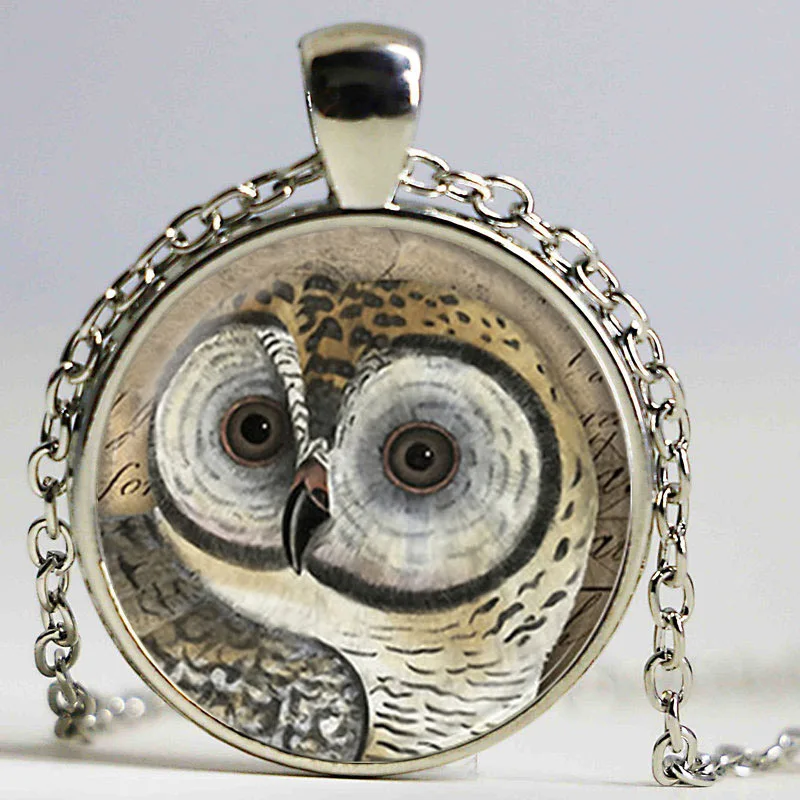 Ожерелье ручной работы в виде животных ожерелье совы для женщин стеклянный