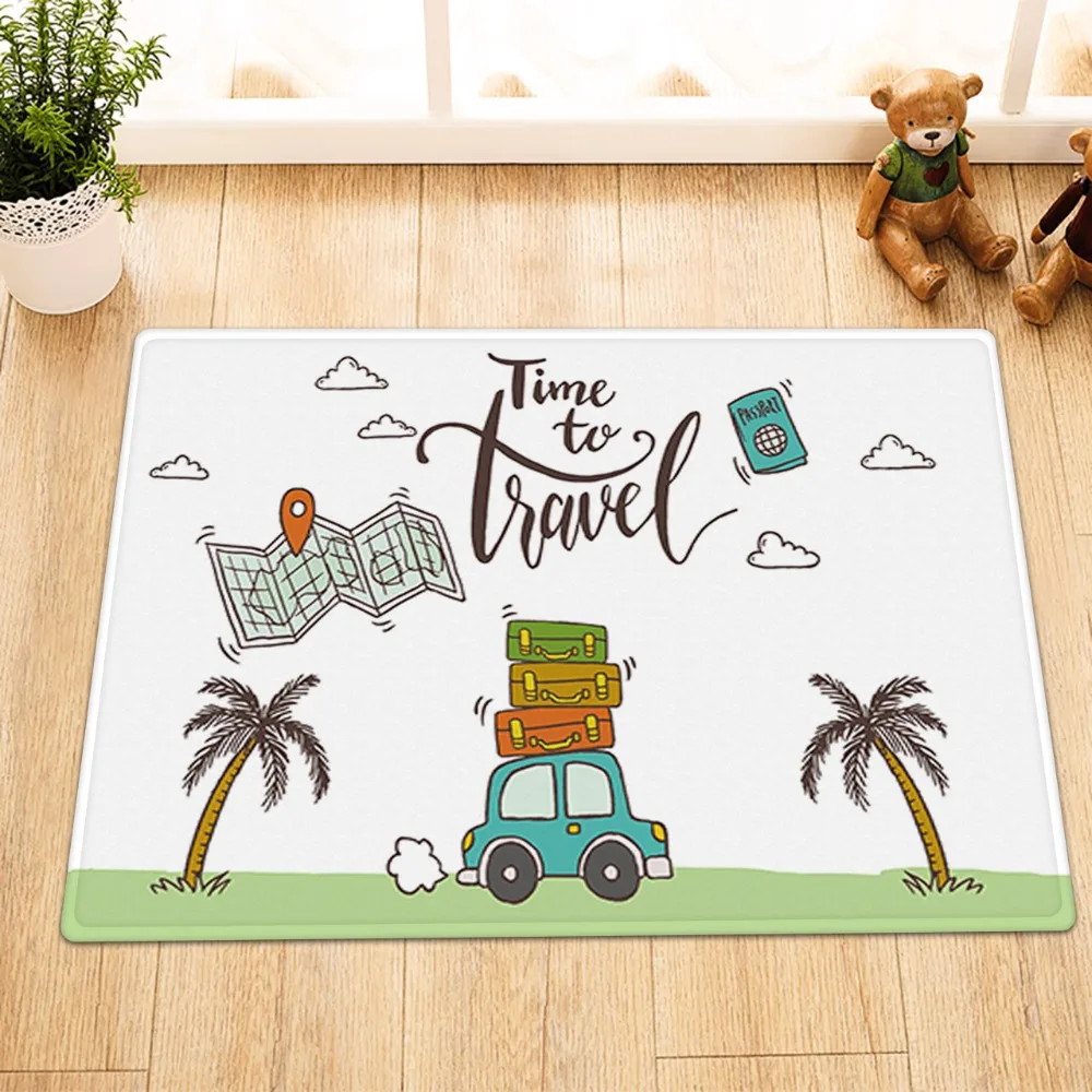 Кемпер LB для пикника автомобиль Карта мира кокосовое дерево занавеска душа