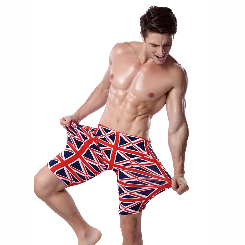 Принт Флаг Великобритании Гидрошорты для плавания по колено плавать Мужские