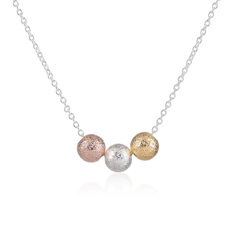 SMJEL классическое красивое 3 х цветное ожерелье с шариками сферическое для женщин