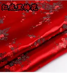 90 см* 100 см парча ткань Cos кимоно костюм Cheongsam шелковая парча ткань/Сливовая серия Косплей свадебное платье Farbic - Цвет: 10