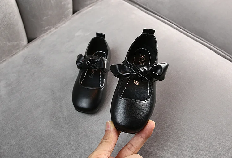 Baby Girls Party Princess Leather Shoes Flat School Shoes Wedding Bow Toddler Kids Dress Shoes 1 2 3 4 5 6 7 8 9 10 11 12 Years