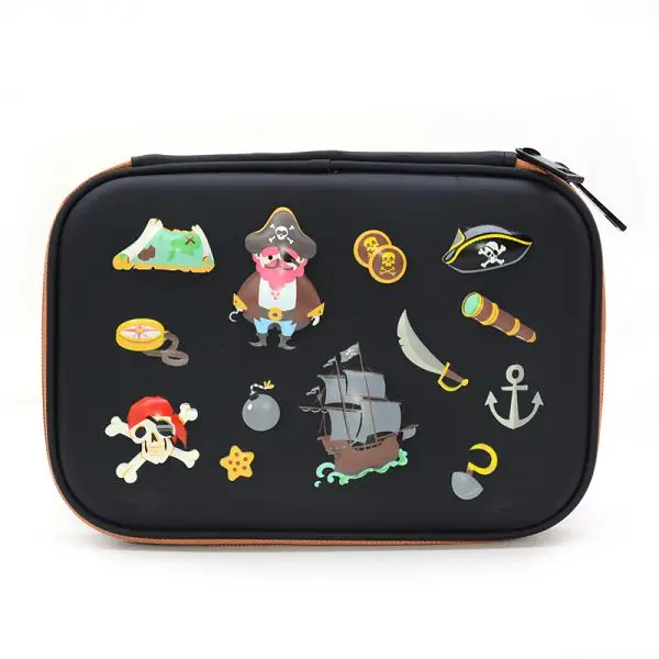 Black pirate Чехол для карандашей Estuche Escolar Estojo Escola школьные принадлежности Trousse Scolaire Stylo единорог коробка чехол для карандашей Utiles Escolares милый - Цвет: Black pirate