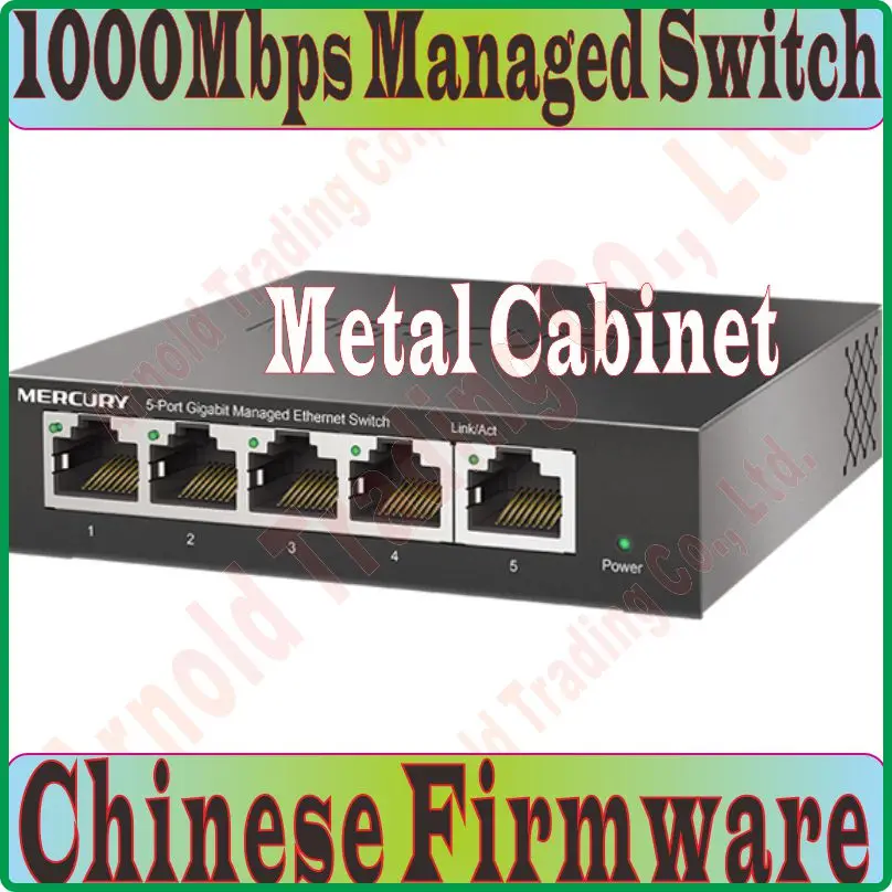 Китайская прошивка 5 портовый 1000 м гигабитный управляемый коммутатор Ethernet 100/1000