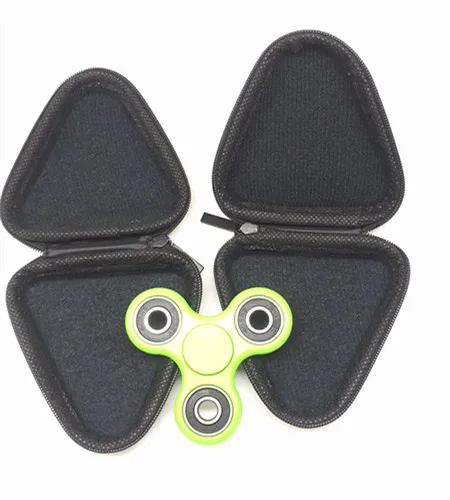 (Непоседа + Spinner случае) Ручной Счетчик Треугольник Палец Игрушка Сумка Box Дело |