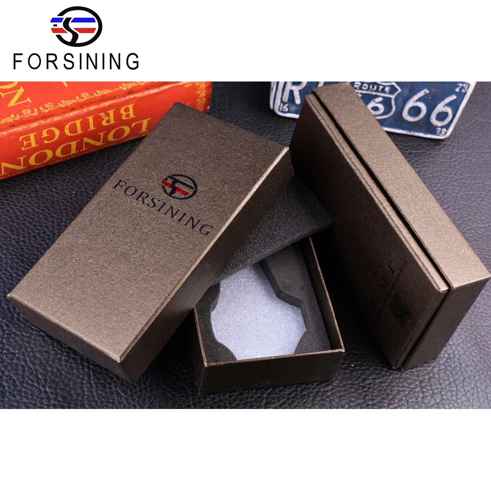 Часы мужские механические с автоподзаводом стальным ремешком водонепроницаемые