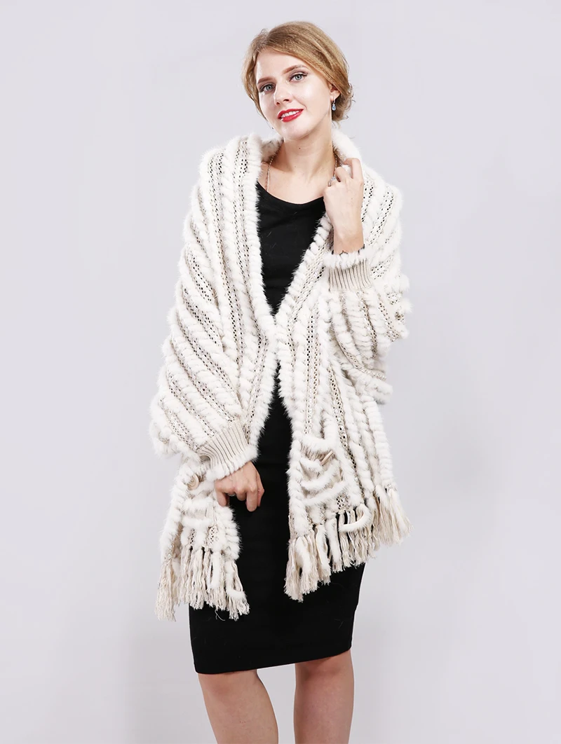 NGSG из натуральной норки шарф шаль Для женщин Европа Весна серый Knitte меха Обёрточная бумага халат женский Осенняя мода Повседневное тонкий норки кисточкой пальто