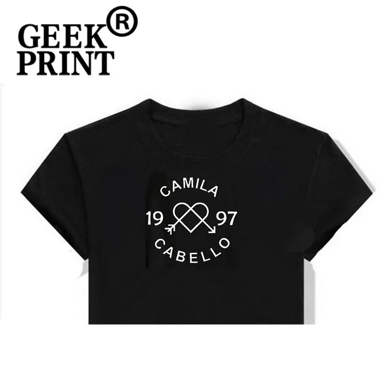 Женская футболка с логотипом CAMILA CABELLO коротким рукавом хипстерская S-3XL | одежда