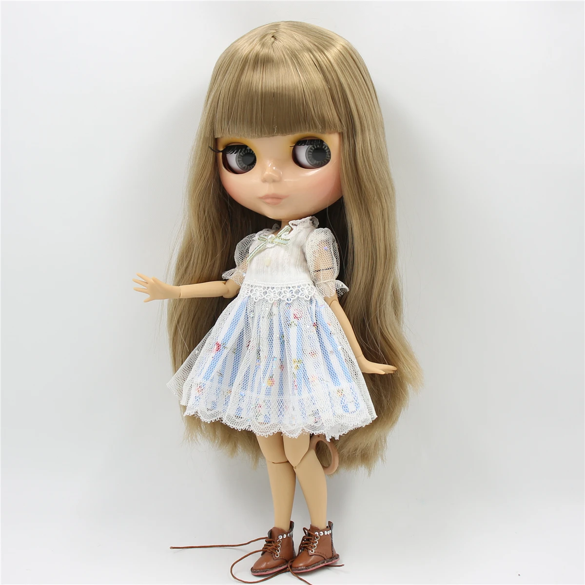 Ледяной DBS Blyth кукольные 1/6 bjd шарнирное тело каштановые волосы загорелая кожа